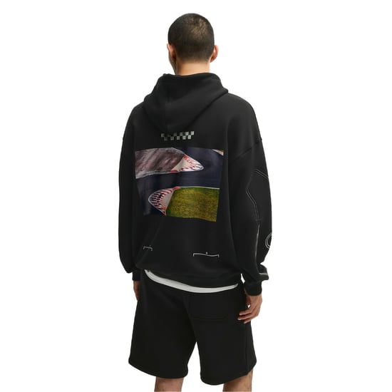Hugo Oversized hoodie voor heren met opdruk op de rug (Zwart) - Image 3