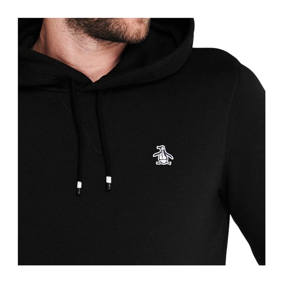 Original Penguin Heren Popover Hoodie (Zwart) - Image 4