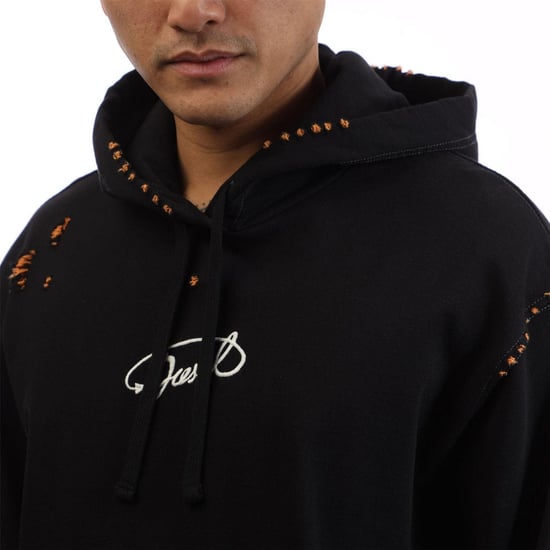 Diesel Heren S-Macs Katoenen Hoodie Relaxed Fit (Zwart) - Image 3
