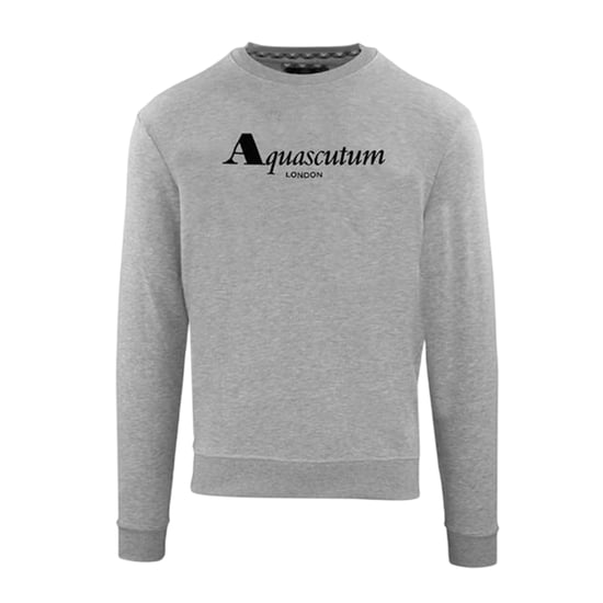 Aquascutum Mens Logo Regular Sweatshirt (Grått) - Image 1