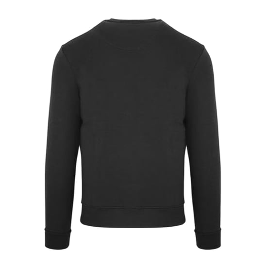 Aquascutum Heren Sweatshirt met Geborduurd Logo Ronde Hals (Zwart) - Image 2