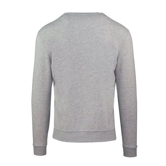 Aquascutum Långärmad sweatshirt med gummerad logo och rund hals för herrar (Grått) - Image 2