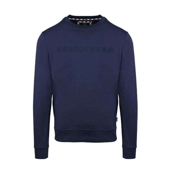 Aquascutum Heren Sweatshirt met geribde kraag (Marine) - Image 1