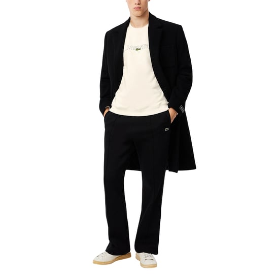 Lacoste Mens Embroidered Logo Drop Shoulder Sweatshirt (White) - Image 1