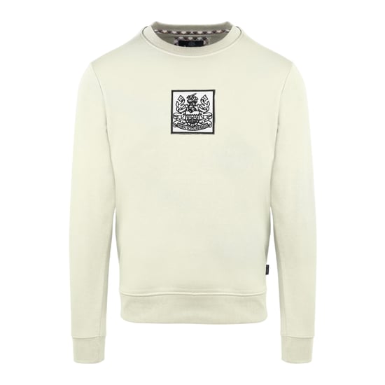 Aquascutum Ribbad Sweatshirt för herrar (Smör) - Image 1