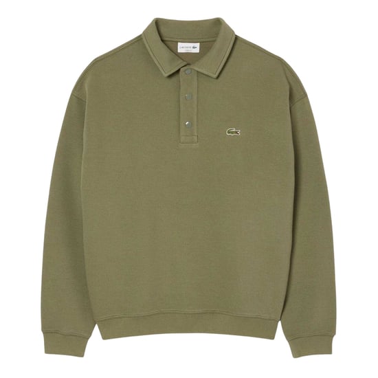 Lacoste Heren Piqué Losjes Polo Sweatshirt (Groen) - Image 2