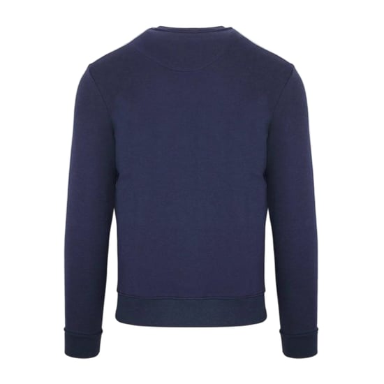 Aquascutum Heren Katoenmix geribbeld kraag Regular Sweatshirt (Marine) - Image 2