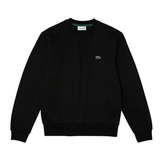 Lacoste Heren Sweatshirt met Geborduurd Logo Fleece Crew Hals (Zwart) - Image 2