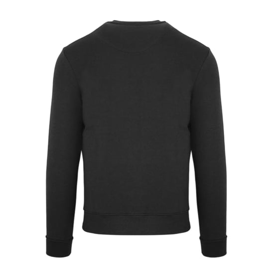 Aquascutum Heren Katoenmix geribbeld kraag Regular Sweatshirt (Zwart) - Image 2