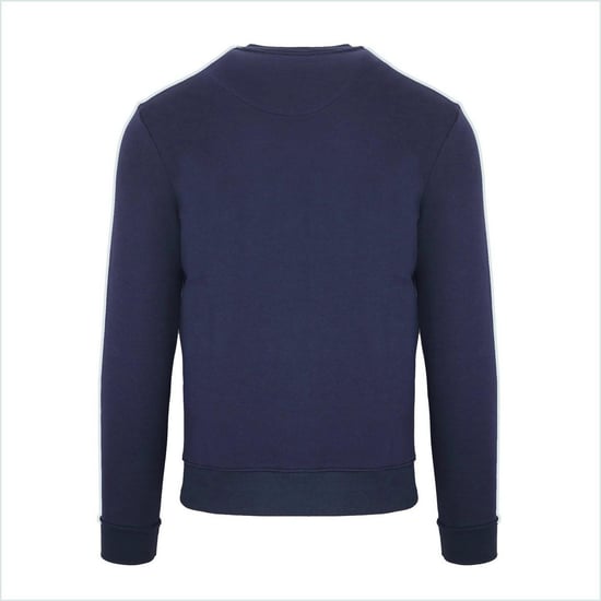 Aquascutum Mens Ribbed Logo Sweatshirt (Navy) - Image 2
