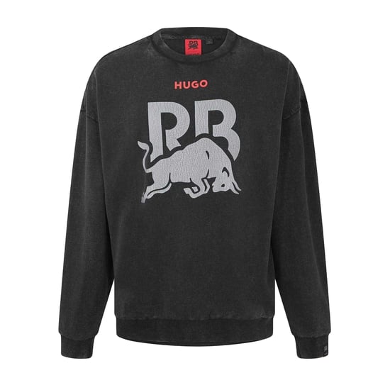 Hugo Sweater met grafische print voor heren (Zwart) - Image 1