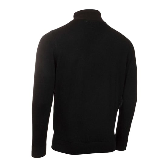 Calvin Klein Heren Geborduurd Logo Raglan Sweatshirt met Ritssluiting (Zwart) - Image 2