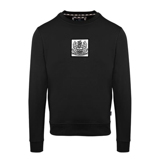 Aquascutum Ribbad Sweatshirt för herrar (Svart) - Image 1