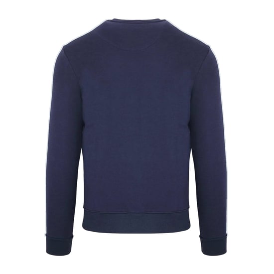Aquascutum Mens Script Crew Neck Regular Sweatshirt (Marinblått) - Image 2