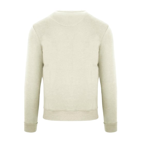 Aquascutum Mens Script Crew Neck Regular Sweatshirt (Smör) - Image 2