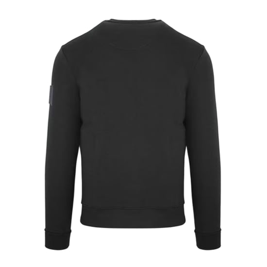 Aquascutum Heren Crew Neck Regular Sweatshirt (Zwart) - Image 2