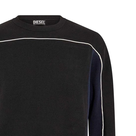 Diesel Mens Wichita Crew Neck Långärmad Sweatshirt (Svart) - Image 2