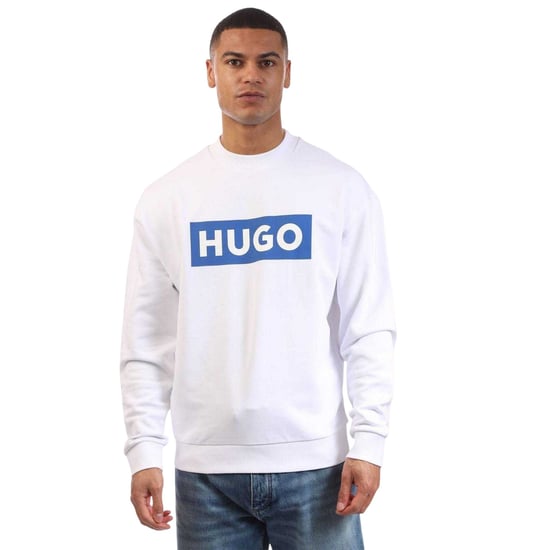 Hugo Heren Sweatshirt met Ronde Hals en Logo (Wit) - Image 3