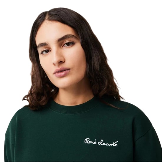 Lacoste Dames/Dames Belettering Relaxed Fit Sweatshirt (Groen) - Image 3