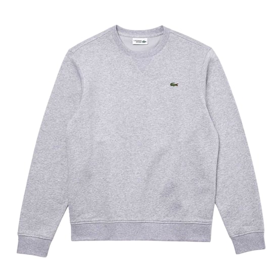 Lacoste Heren Sweatshirt met Geborduurd Logo Fleece Crew Hals (Lichtgrijs) - Image 2