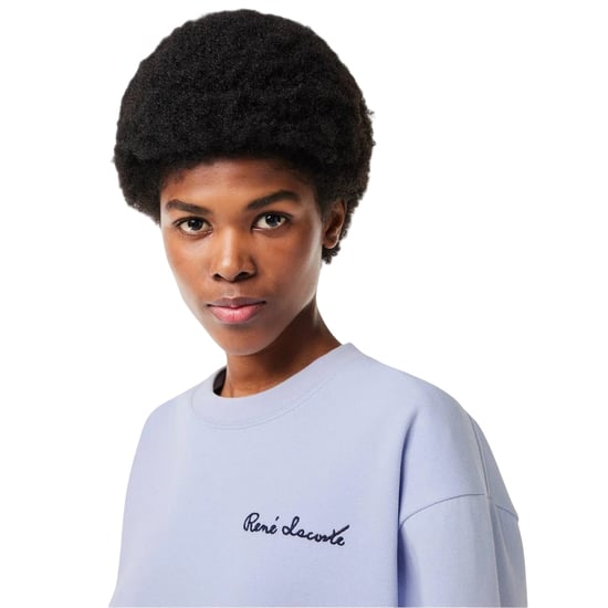 Lacoste Dames/Dames Belettering Relaxed Fit Sweatshirt (Blauw) - Image 3
