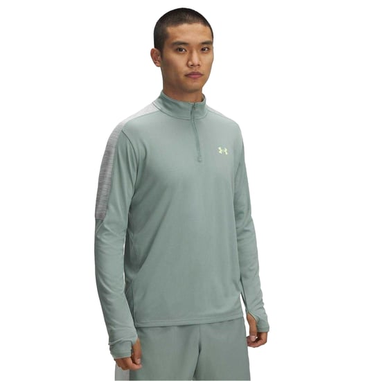 Under Armour Heren Technisch Hardloopshirt met Lange Mouwen (Groen) - Image 1