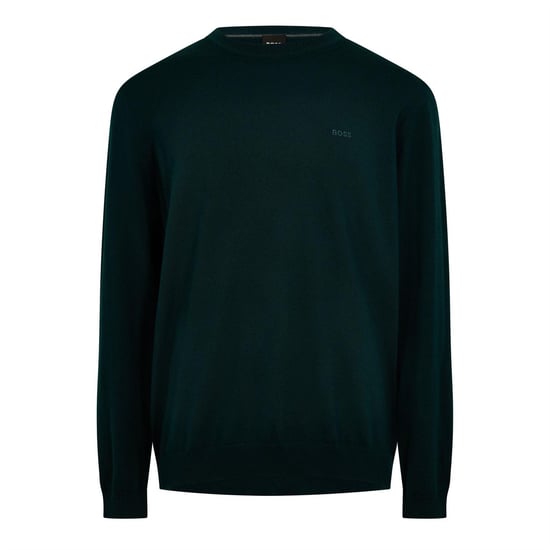 Boss Heren Crew Neck Regular Sweatshirt met lange mouwen (Donkergroen) - Image 1