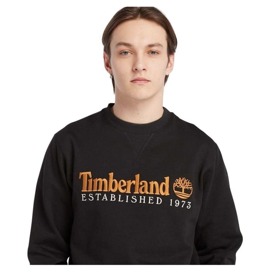 Timberland Heren Sweatshirt Established 1973 Katoenmix (Zwart) - Image 3