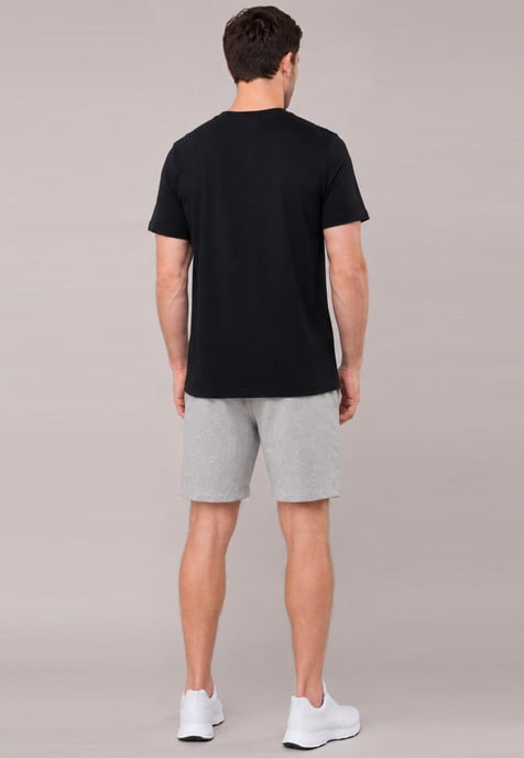 Nike Men's Black T-Shirt & Grey Shorts Set | Casual Sportswear Outfit - Image 2