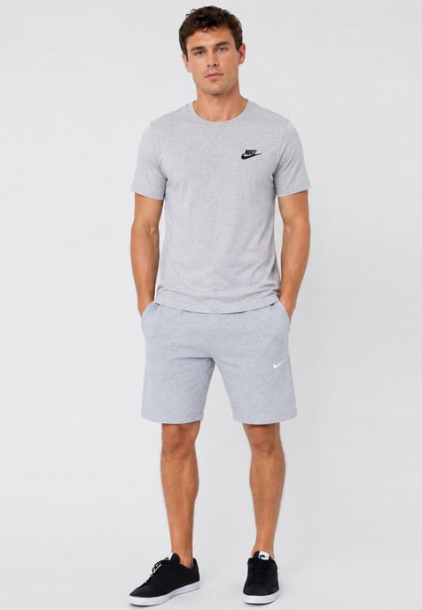 Nike Men's Grey T-Shirt & Grey Shorts Set | Casual Sportswear Outfit - Image 1