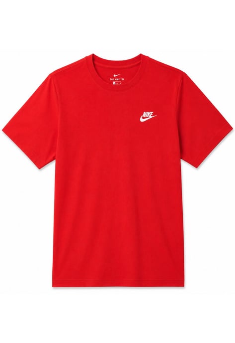 Nike Men's Red T-Shirt & Navy Shorts Set | Casual Sportswear Outfit - Image 4