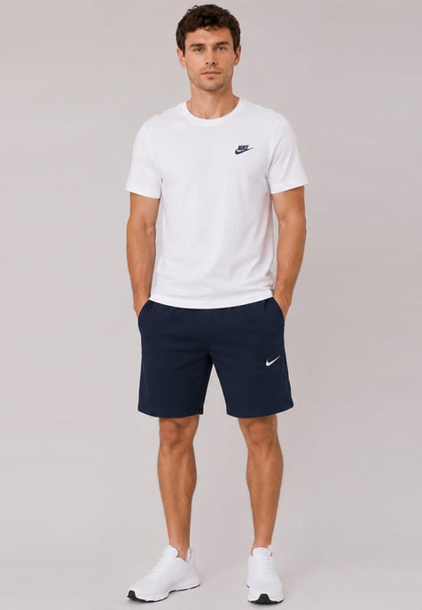 Nike Men's White T-Shirt & Navy Shorts Set | Casual Sportswear Outfit - Image 1