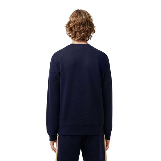 Lacoste Klassiek herensweatshirt met kleurblokken (Marine) - Image 2