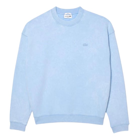 Lacoste Unisex Adult Washed Fleece Loose Fit Sweatshirt (Lichtblauw) - Image 1