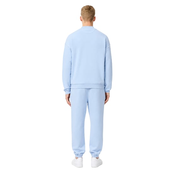 Lacoste Unisex Adult Washed Fleece Loose Fit Sweatshirt (Lichtblauw) - Image 2