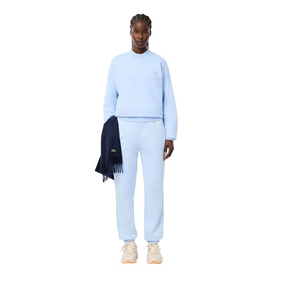Lacoste Unisex Adult Washed Fleece Loose Fit Sweatshirt (Lichtblauw) - Image 3