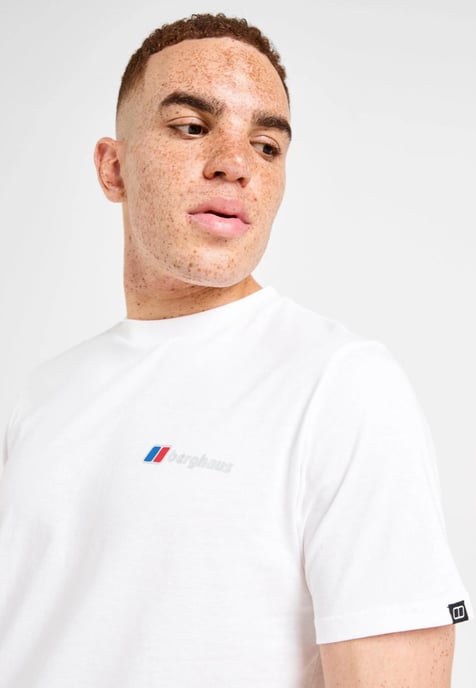 Berghaus Mens Threshold Peak T Shirt in White Blue - Image 5