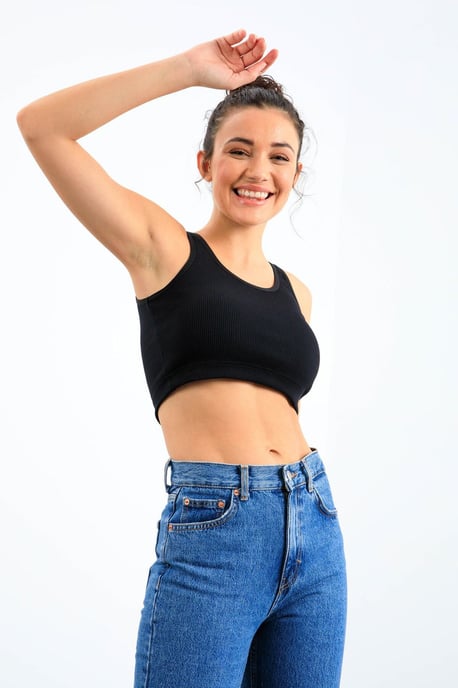 Ribbed Sleeveless Crop Top - Image 6
