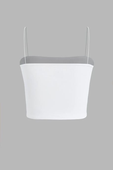 Rutig Krage Crop Top - Image 2