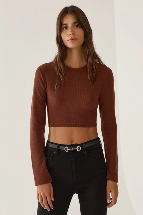 Slim Fit Crop Top - Image 1