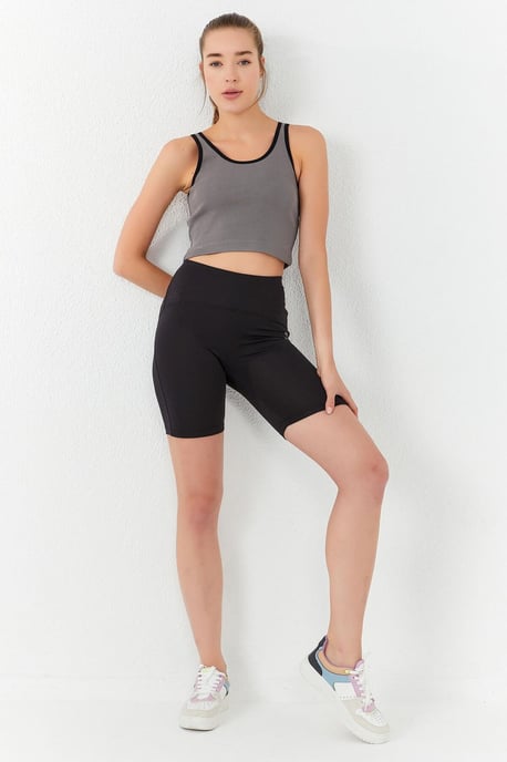 Geribbelde Mouwloze Crop Top - Image 3