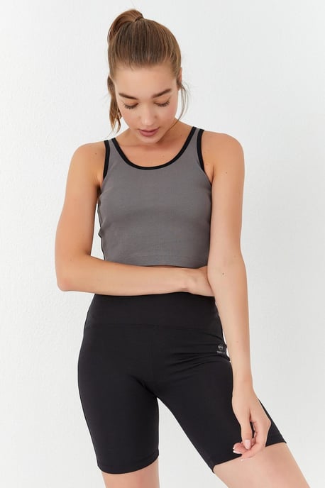 Geribbelde Mouwloze Crop Top - Image 4
