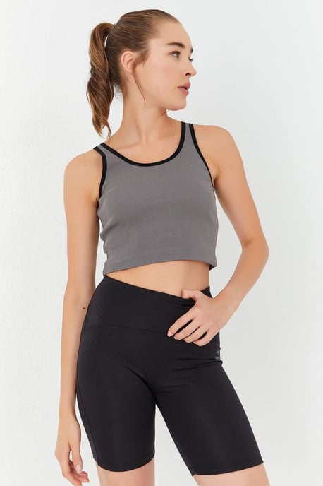 Geribbelde Mouwloze Crop Top - Image 5