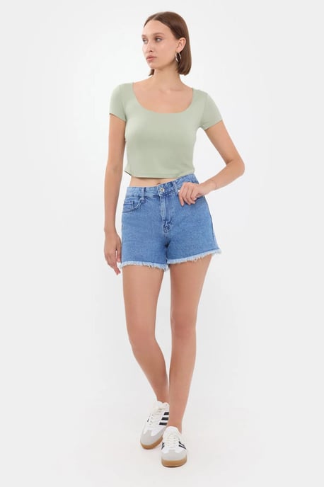 Skopa Hals Crop Top - Image 2
