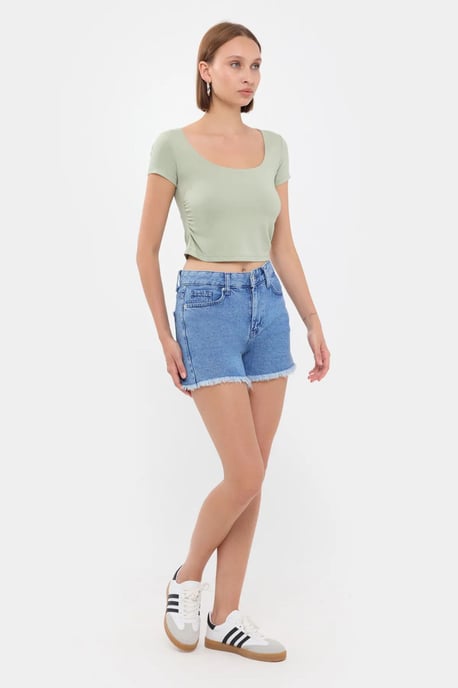 Skopa Hals Crop Top - Image 3