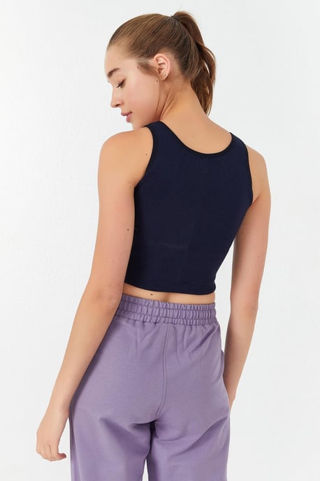 Ribbed Sleeveless Crop Top - Image 6