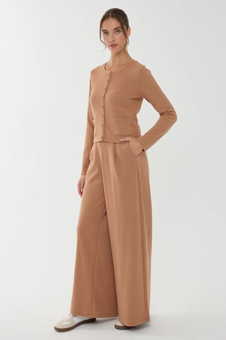 Button-Front Knit Cardigan - Image 3