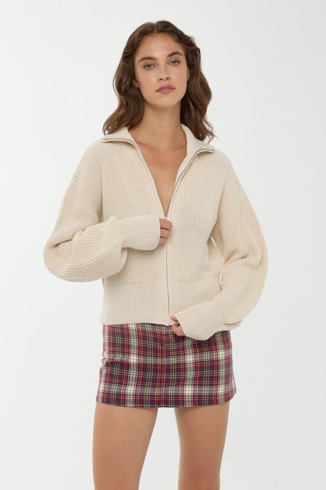 Zippered Cardigan - Image 1