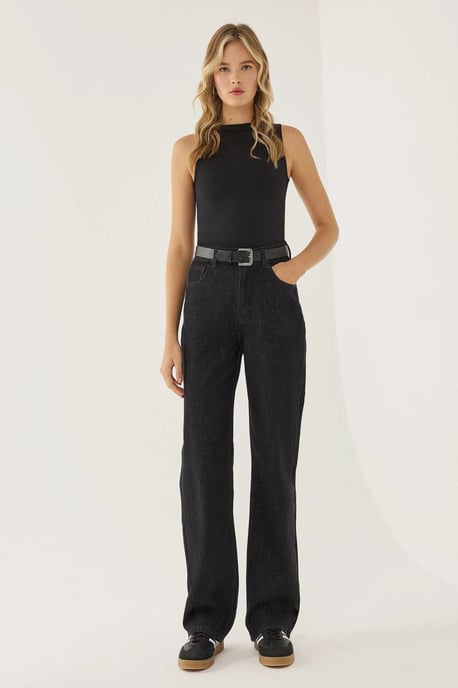 Washed Straight-Leg Jeans - Image 1