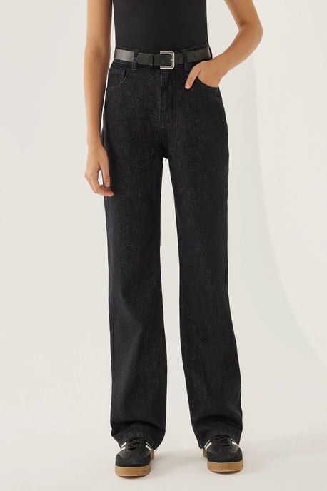 Washed Straight-Leg Jeans - Image 2
